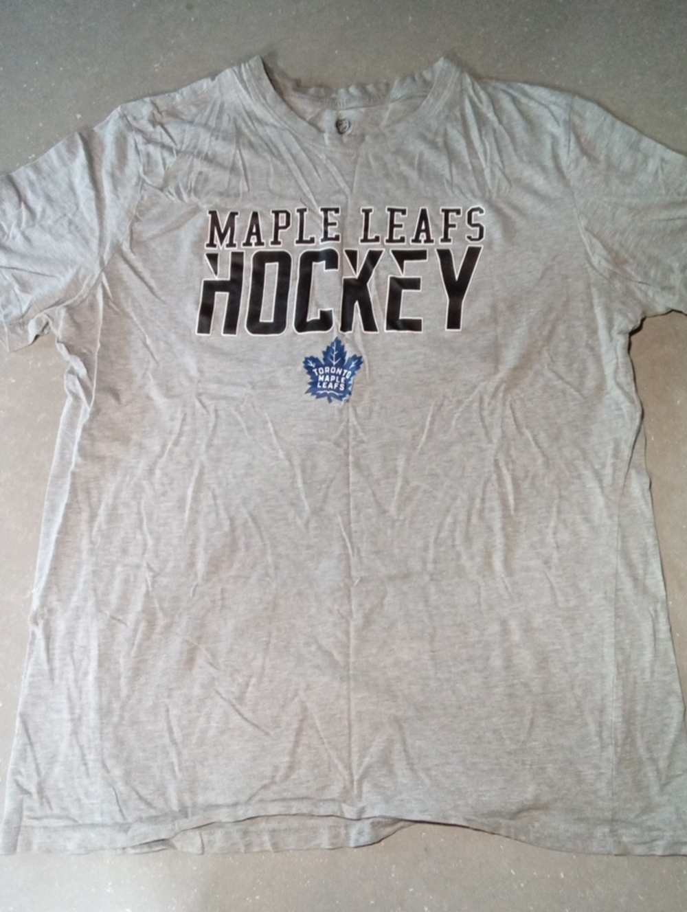 NHL Maple Leafs Gray Short Sleeve Graphic Tee